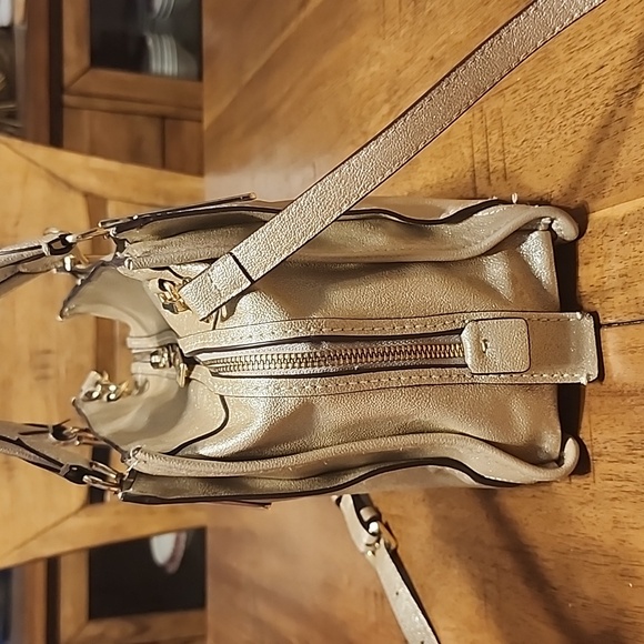 Gianni Bini Metallic Gold Satchel - Picture 2 of 16